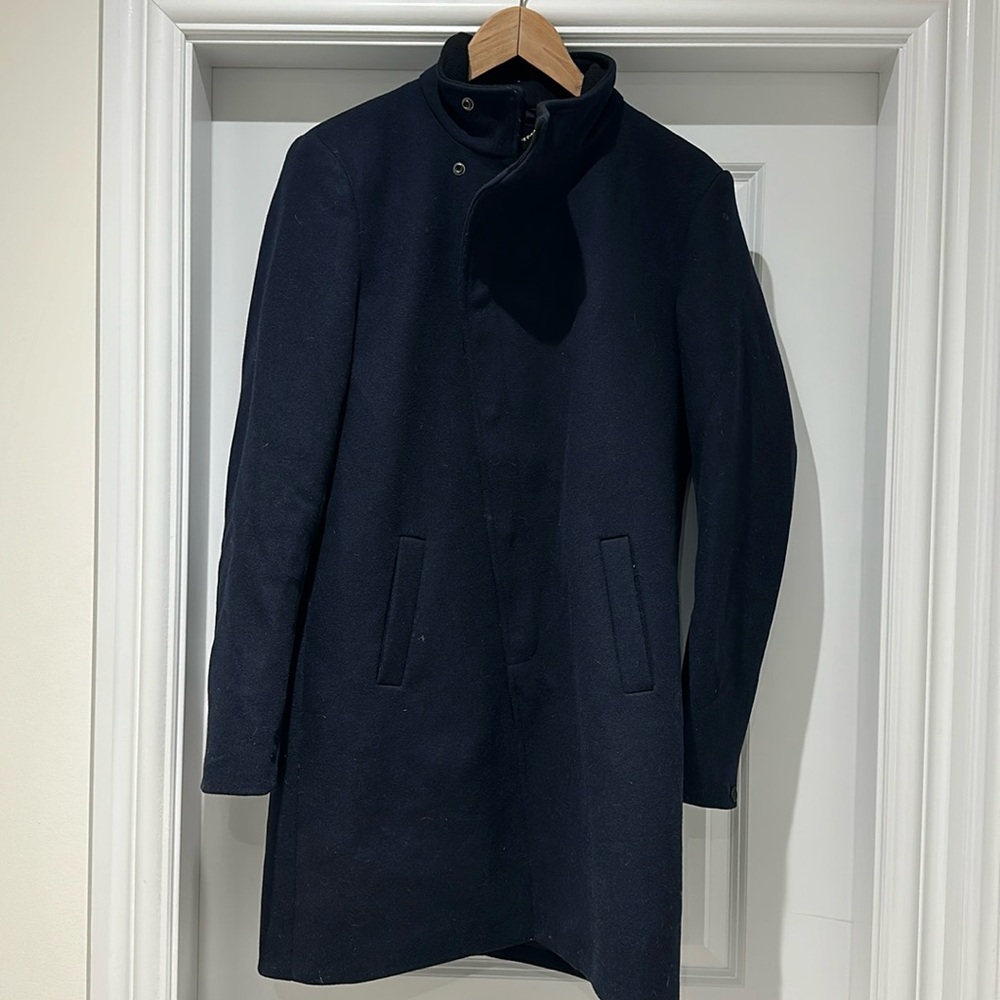 ONLY & SONS Midnight Blue Pea Coat